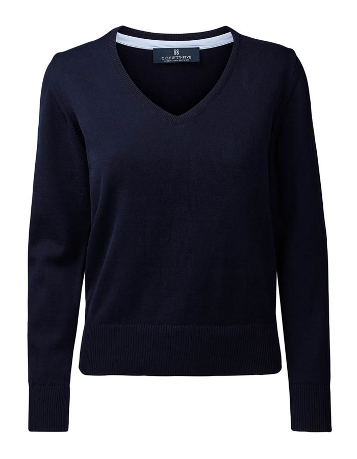 Damen Pullover- Baumwolle - marine - 3XL - Sale